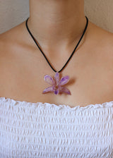 Collar de Orquídea Morada